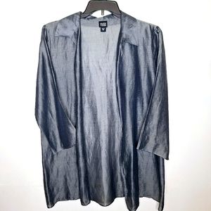 Eileen Fisher quarter length sheer jacket size medium.
